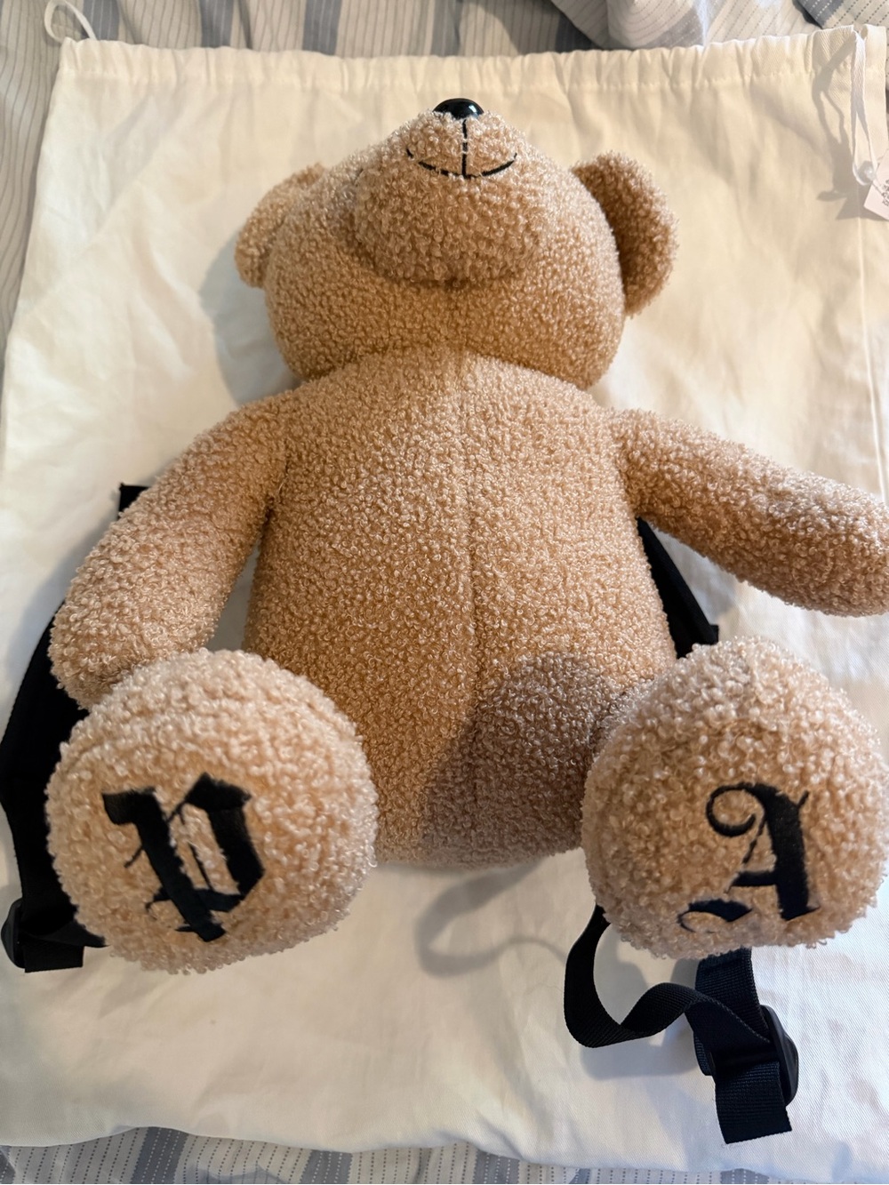 Palm Angels Plush Teddy Backpack.